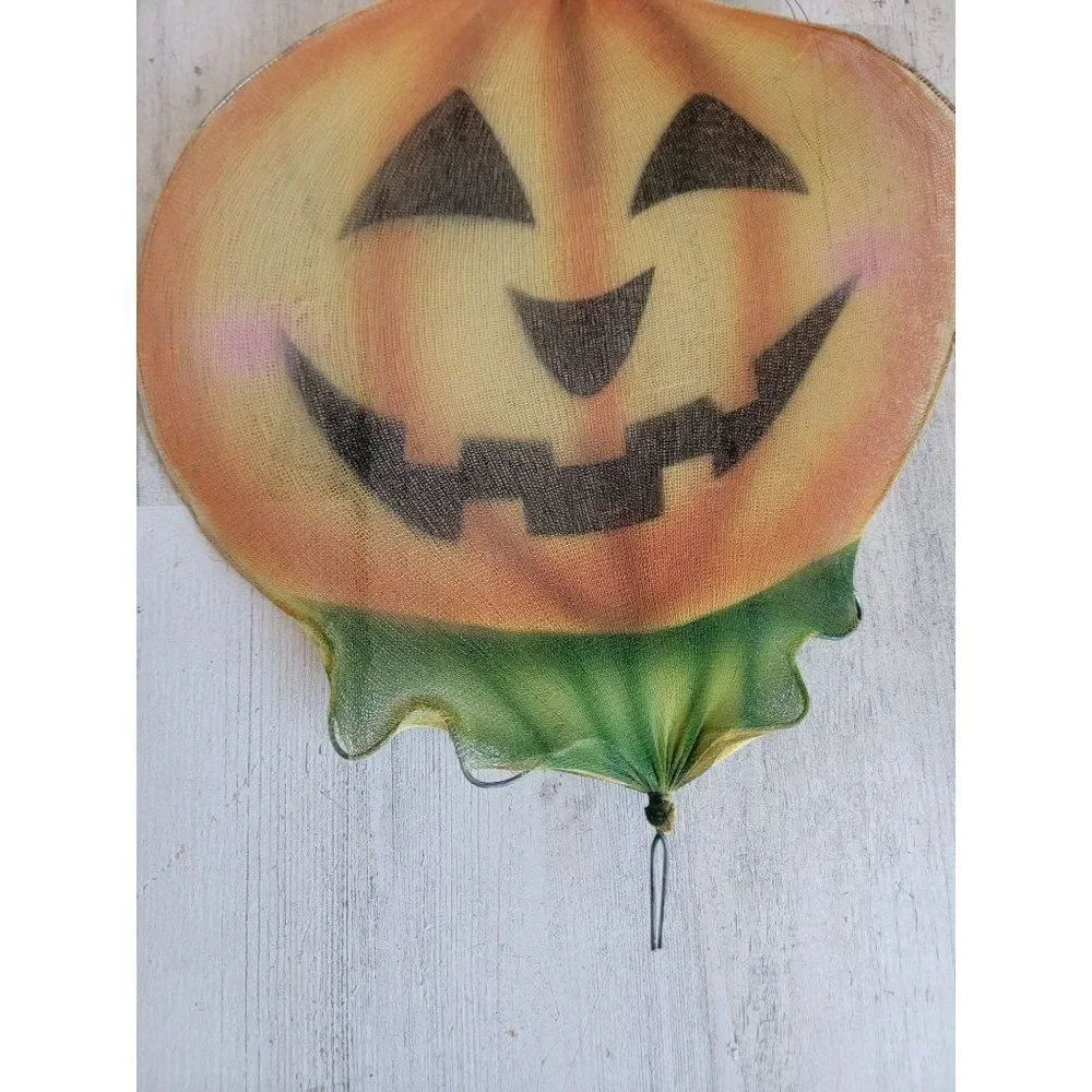 Hanging fabric Jack O'Lantern face Halloween prop decor‎